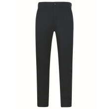 (32R, Navy) Henbury Mens Stretch Flex Waistband Chinos