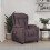 VidaXL vidaXL Massagesessel Dunkelbraun Stoff 1
