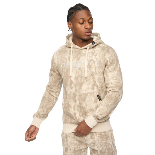 (M, Light Stone) Crosshatch Mens Bardon Hoodie