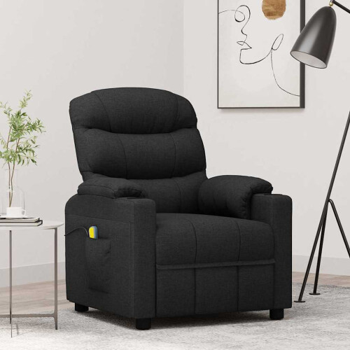 VidaXL vidaXL Massagesessel Schwarz Stoff
