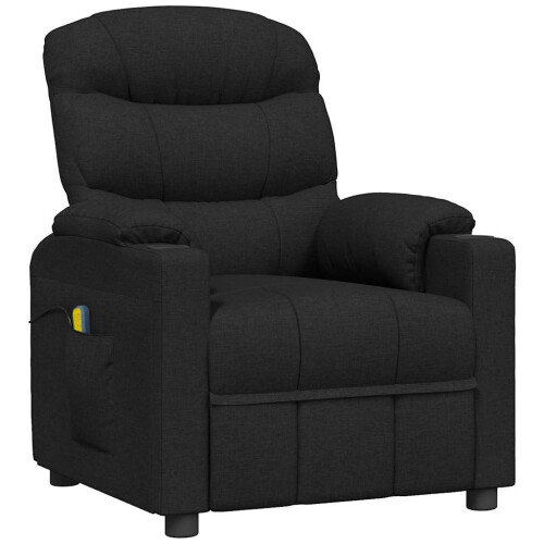 VidaXL vidaXL Massagesessel Schwarz Stoff 1