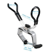 2X Support de Support de Canne à Pêche Support Yacht Kayak Yacht Outil de Matériel de Pêche Support de Canne Rotatif à 360 Degrés.