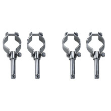 Bateau en Acier Inoxydable Row Lock  Mount Side Mount Oar Lock Socket Marine Yacht (4 Paquet)