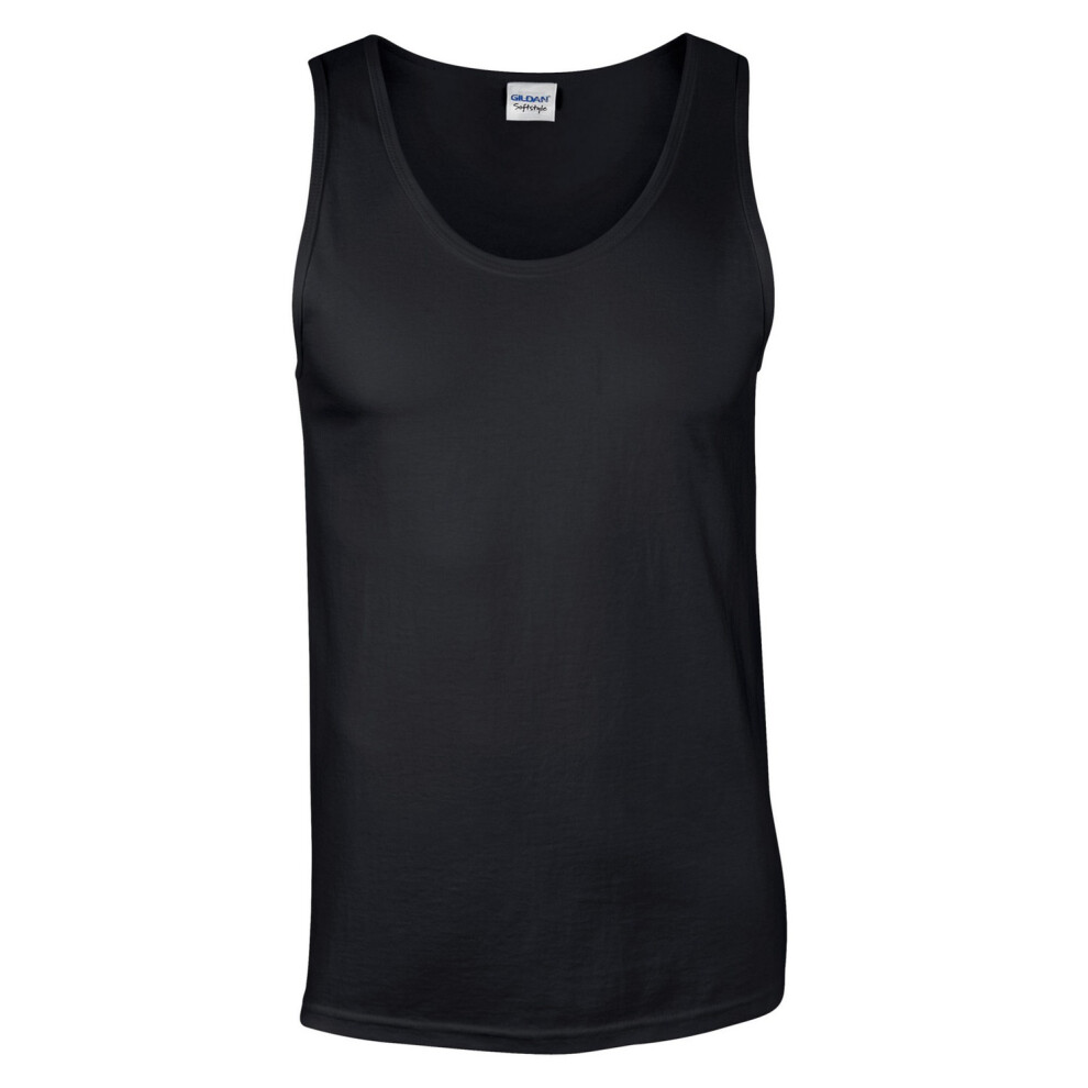Gildan (S, Black) Unisex Adult Softstyle Tank Top