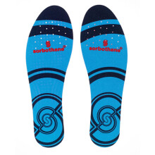 (8 UK, Blue/Red/Black) Sorbothane Full Strike Insoles