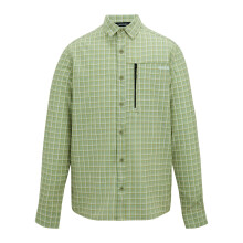 (XL, Light Sage) Regatta Mens Checked Insect Repellent Travel Shirt