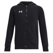 (7-8 Years, Black) Under Armour Boys Logo Full Zip Hoodie
