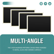 4PCS Laser Engraving Marking Paper Black Marking Paper with Scraperfor Fiber Laser Marking & Engraving for Ceramics