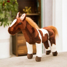 50 cm Mignon Dessin Animé Simulation Cheval en Peluche PoupéE DéCoration de la Maison Ornements Enfants Kawaii Jouet,A