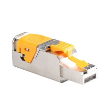 RJ45 Connector 5G Shielded Tool-Free RJ45 Connector No-Crimp Ethernet Crystal STP Network Plug CAT8
