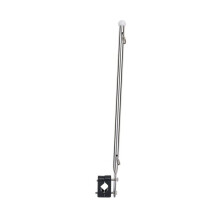 Marine-Grade Stainless Steel Flag Pole Stainless Steel Rail Mount Flag Pole for Boat Yacht Marine Use