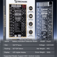MECHANIC PRO 20 Battery Activation Board for HW SAM XM OPPO VIVO IQOO TRANSSION Android 400+ Models Phone Activation