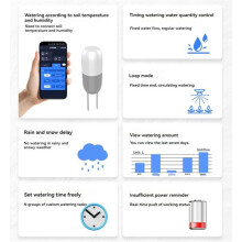 2X WIFI Solar Waterer Garden Timer Sprinkler Controlador de Irrigação Automático Ferramenta de Rega para Jardim Ao Ar Livre