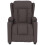 VidaXL vidaXL Massagesessel Dunkelbraun Stoff 3