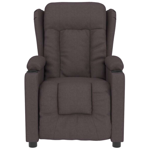 VidaXL vidaXL Massagesessel Dunkelbraun Stoff 2