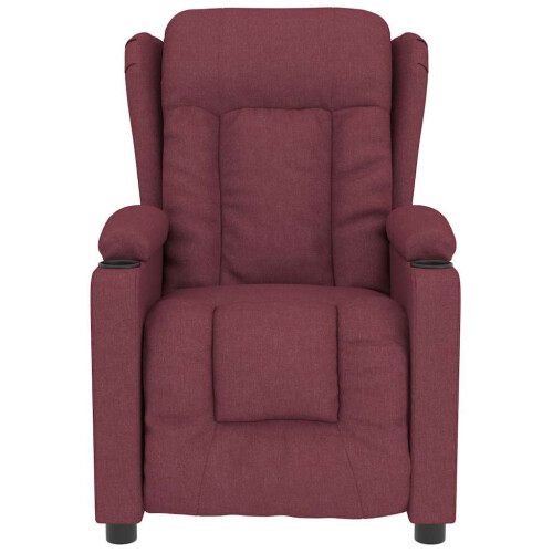 VidaXL vidaXL Massagesessel Weinrot Stoff 2