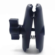 Motorcycle Double Socket Arm compatible with 17mm-25mm Ball Head Clip Adapter,B Edition 527