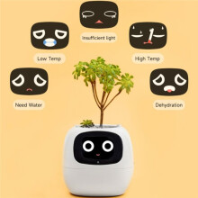 Tuya "Gen 2" Robot de Planta Inteligente, Robot Mascota de Planta, 100+ Emojis, Facilita y Divierte el Cuidado de las Plantas