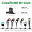 20pcs Low Voltage Wire Connector Non Stripping Wire compatible with Lawn Lamp 2