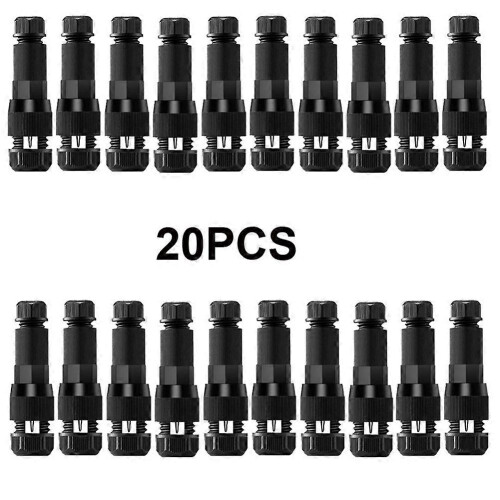 20pcs Low Voltage Wire Connector Non Stripping Wire compatible with Lawn Lamp 2