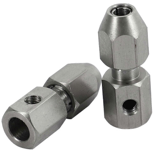 2Pcs RC Boat Flexible Coupling CNC Flex Collet Coupler,5X4Mm Edition 527 1