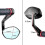 compatible with Vespa Sprint Motorcycle Handlebar Mirror Black Edition 527 2