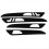 Car Interior Door Handle Panel Cover Trim compatible with W166 ML 2012-2015 1