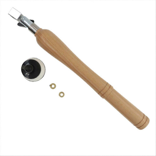 2 Inch Bowl Sander Foam Hook & Loop Sanding Pad Long Hardwood Handle 1