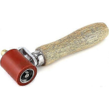 High Temp Resistant Silicone Pressure Roller 40mm compatible with PVC Roof Welding - Hard Rubber Seam Roller Tool (Red)
