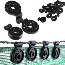 50pcs Black Shade Cloth Clips with Eyelets compatible with Sun Shade Net, Blackout Netting & Privacy Screen Protection