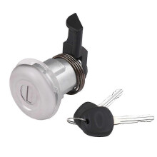 Fuel Door Lock Cylinder with 2 Key compatible with Toyota Tacoma 1995-2004 Tundra 2000-2003 Replace 69058-35140, Edition 0607