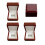 4PACK Single Hole Championship Ring Display Collection Case Wood Box Storagezh 1