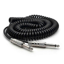 Guitar Spring Cable 6.35/6.5 Guitar Bass Audio Cable Shield Wire 5M compatible with Connecting the Sound of the Electric Guitar js