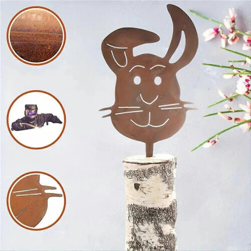 Handmade Retro Rabbits Ground Plug 2