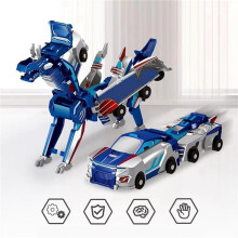 2X Magic Transformation Super Combination Car Toy 2 in 1 Kids Magnetic Collision Transforming Car Diy Toy Gift A