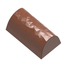 Chocolate World Polycarbonate Mould Buche Faceted CW1930
