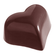 Chocolate World Polycarbonate Mould Small Puffy Heart 9 g CW1526