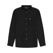 (5XL, Jet Black) Lyle & Scott Mens Big & Tall Button Down Long Sleeve Shirt