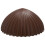 Chocolate World Polycarbonate Mould Half Sphere Pleated CW1952 1