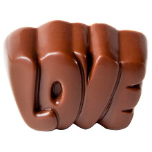 Chocolate World Polycarbonate Mould Praline Love CW1744