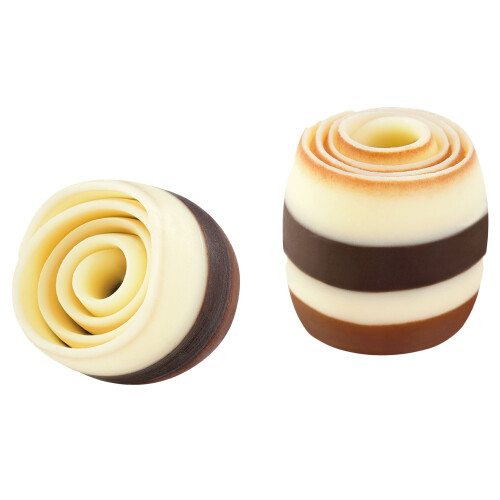 Barbara Decor Dark and White Chocolate Curl Trio - 250 Pieces