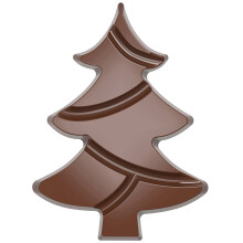 Chocolate World Polycarbonate Chocolate Tablet Mould Christmas Tree CW12008