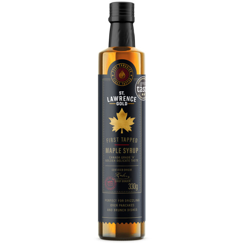 St. Lawrence Gold Natural First Tapped Maple Syrup 330g