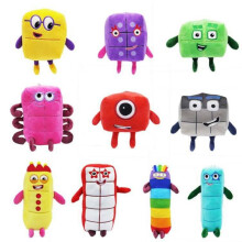 (Yellow Red, 1pcs) Numberblocks Number Blocks Plush Toy Early Education Dolls Cute Learning Numbers Toy Gift