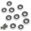 8 Replacement Wheels compatible with 19mm Shower Door - Smooth Sliding Rollers Set 1