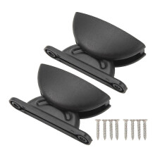 RV Door Retainer Kit Arc Shape Nylon Door Stop Retaining Catch Holder compatible with Camper Trailer Motorhome Black Edition0612
