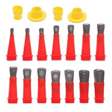 18Pcs Stainless Steel Caulk Nozzle Applicator Caulking Finisher Glue Silicone Sealant Finishing Too Edition 0613