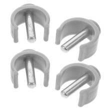 4pcs Replacement Crutch Handle Clamps compatible with Walker, Cane & Climbing Stick - Buckle Clips Accessories