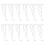 Clear Plastic Valance Clips compatible with Curtains - 12 Pack, Invisible Window Treatment Holders 1