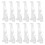 Clear Plastic Valance Clips compatible with Curtains - 12 Pack, Invisible Window Treatment Holders 3